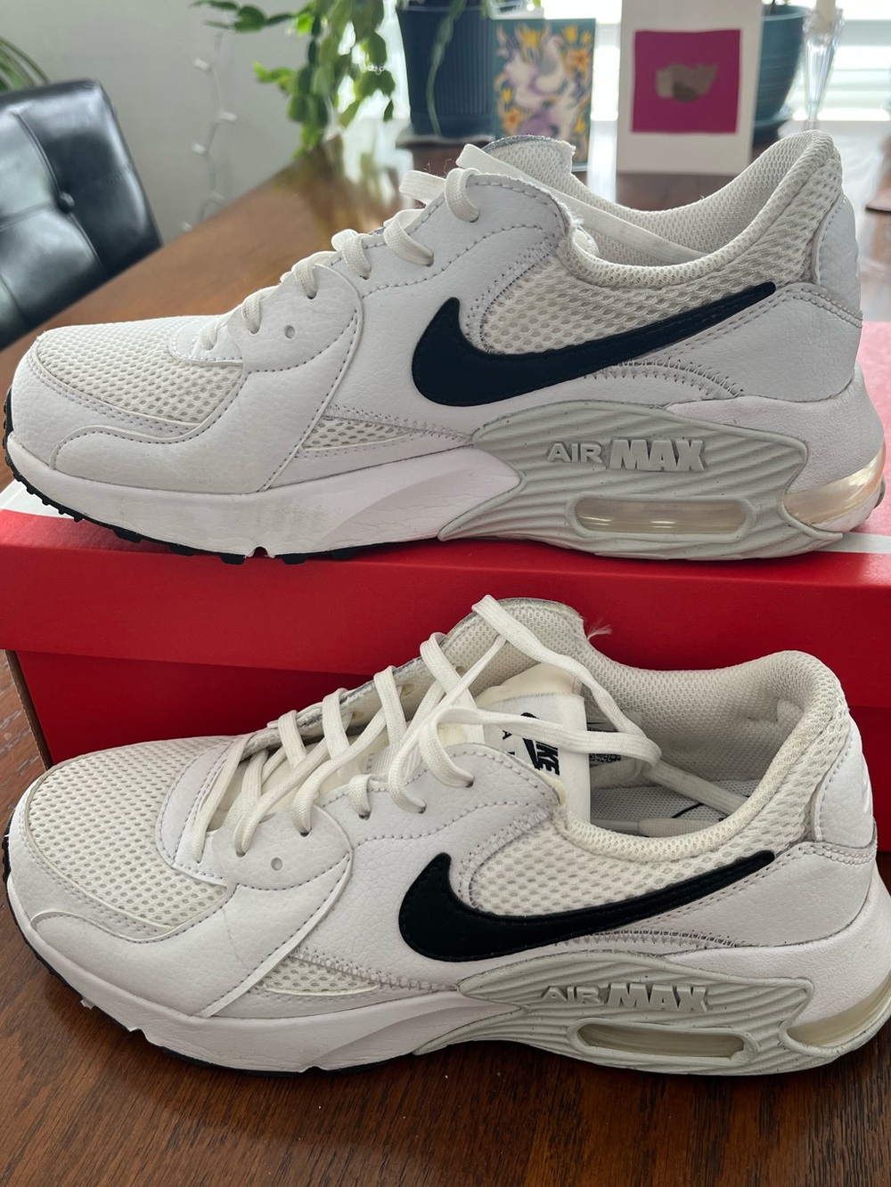 NIKE AIR MAX EXCEE WHITE NAVY 7.5